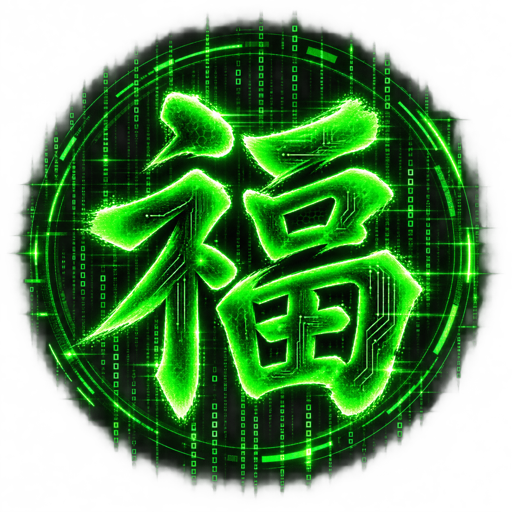 SB 黑底绿色福字 Logo